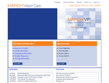 Tablet Screenshot of marchvisioncare.com
